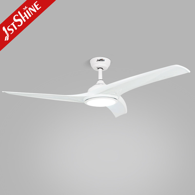 Remote Control Plastic Dimmable LED Ceiling Fan Color Changing Lighting