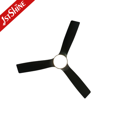 5 Speed Remote Control Decorative Ceiling Fan , Mdf Blades Black Plastic Ceiling Fan