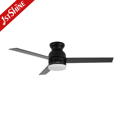 5 Speed Remote Control Decorative Ceiling Fan , Mdf Blades Black Plastic Ceiling Fan