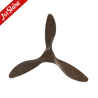 52 Inch 5 Speed Remote Control Decorative Wood Ceiling Fan For Bedroom