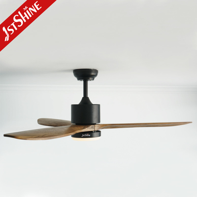 Decorative 3 Blades Solid Wood Ceiling Fan With Or Without Light 2 In 1