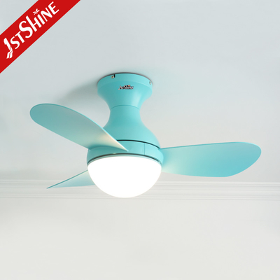 Quiet DC Motor Led Light Small Ceiling Fan Decorative For Morden Room
