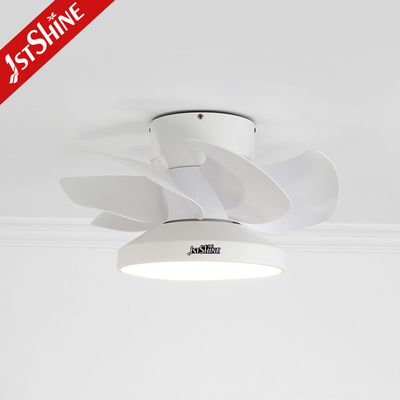 Flush Mount Small Led Light Ceiling Fan With Decorative Quiet DC Motor