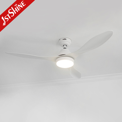 Plastic High RPM Dimmable LED Ceiling Fan Light With Remote Control