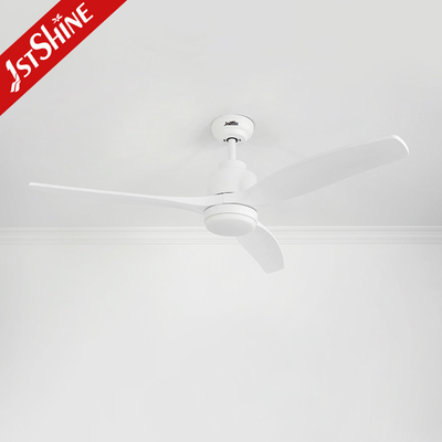 Low Profile DC110V Dimmable LED Ceiling Fan Reversible Quiet DC Motor