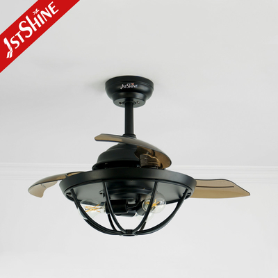 OEM 36 inch Retractable Ceiling Fan Light CCC CE ROHS SAA CB ETL Approved