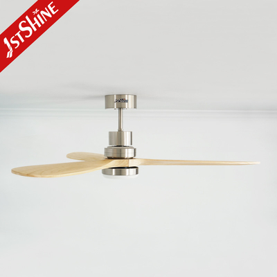 Decorative Modern RoHS Remote LED Ceiling Fan 52 Inch With Light Mulit Colors