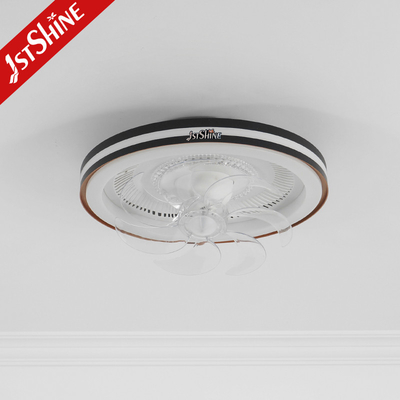 360 Degree Rotation LED Ceiling Fan With Swing Head , Indoor Bedroom Fan Light