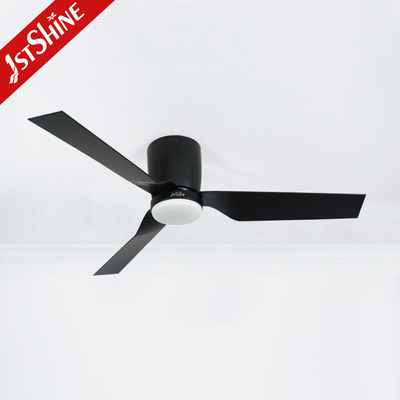 DC Motor ABS Blade Black Modern Ceiling Fan Small And Low Profile