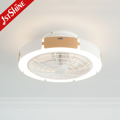 Led Ceiling Fan With Remote And Light 6-Speed Choice Flush Mount Led Ceiling Fan