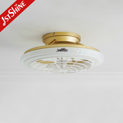 Indoor Bedroom Ceiling Fan Light Gloden Modern Low Profile Ceiling Fan Light