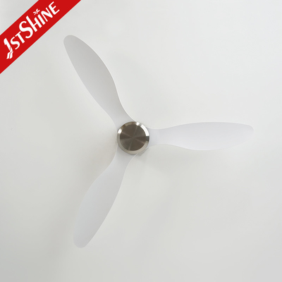 Low Profile Light 52 Inch Plastic Ceiling Fan Dc Motor 6 Speeds Energy Saving