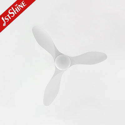 Light Remote Control 48inches Plastic Ceiling Fan Indoor Modern White Dc Motor