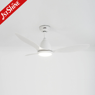 Light Remote Control 48inches Plastic Ceiling Fan Indoor Modern White Dc Motor