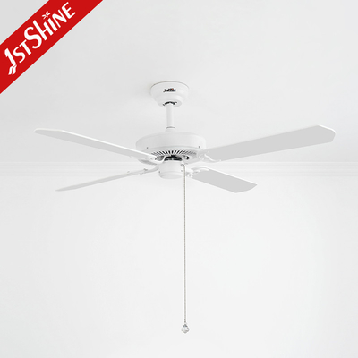 Indoor Decor 35W 52 Inches Ceiling Fan With Pull Chain 4 Mdf Blades Ac Motor