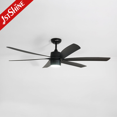 65 Inches Remote Led Ceiling Fan Larger High Air Volume Black Plastic Blade Dc Motor