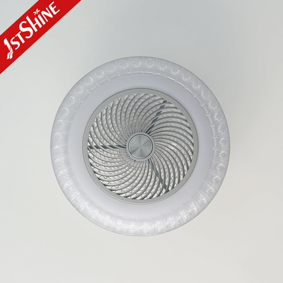 Bladeless 23 Inches Bedroom Fan With Light Quiet Dc Motor Low Noise Timing Smart