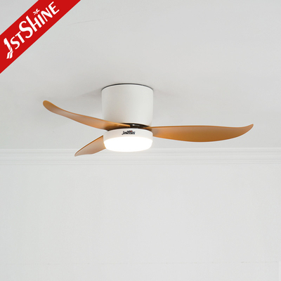 Low Ceiling Room Small LED Ceiling Fan With Plastic Blades And Remote Control