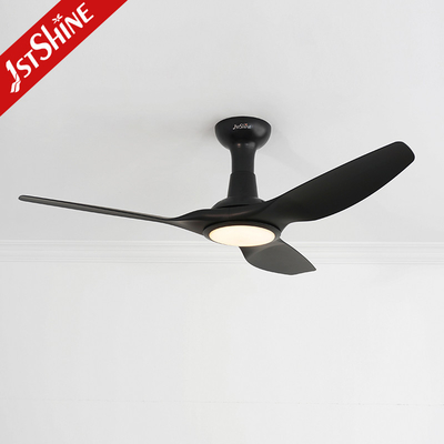 Black White ABS Ceiling Fan Light With Remote Control Multicolor Cooling Hight Power