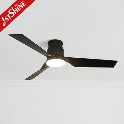 Manufacture Fan Low Profile Dimmable Led Ceiling Fan With ABS Blade Black