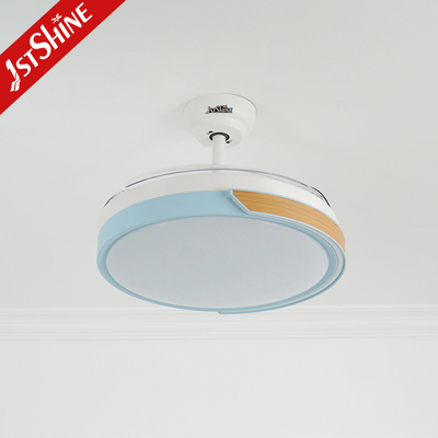 Led Ceiling Fan With Lamp Dc Fandelier Folded Blade OEM Color 3 Color Led Light