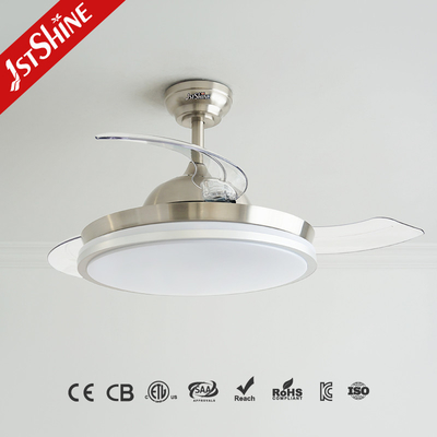 42 Inches Bedroom Ceiling Fan Control Invisible Room Fan Light Low Noise