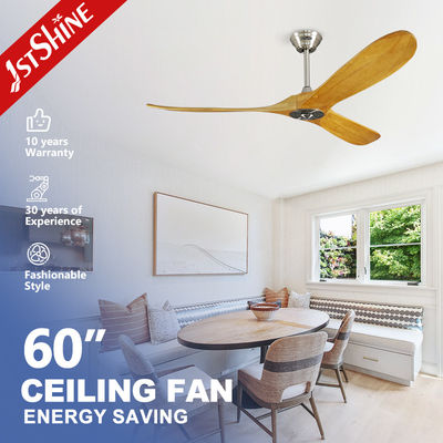 Good price Hotel Decorative Wooden Blade Ceiling Fan With DC Motor Remote Control online