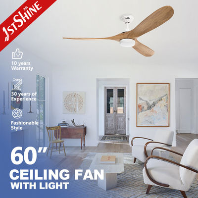 Good price 60 Inch Ceiling Fan With Wooden Blade And Dimmable Light Bldc Motor Energy Saving online