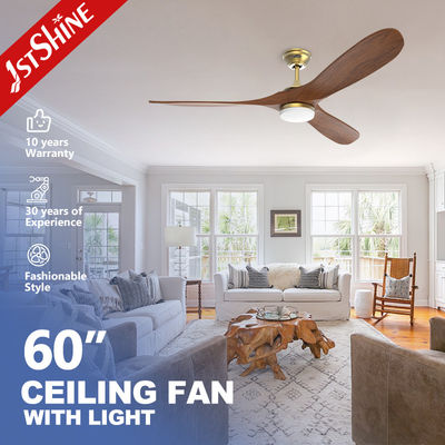 Good price Modern Europe Style Ceiling Fan With Led Light Villa Ac Dc 3 Blade Wooden online