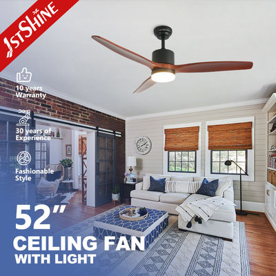 Good price Solid Wood Ceiling Fan With Light 3 Blades Ac Reversible Motor Quite Led Fan Light online