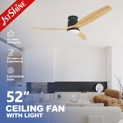 Good price Led Ceiling Fan With Remote Control ,52 Inches Flush Mounting Quiet Dc Motor online