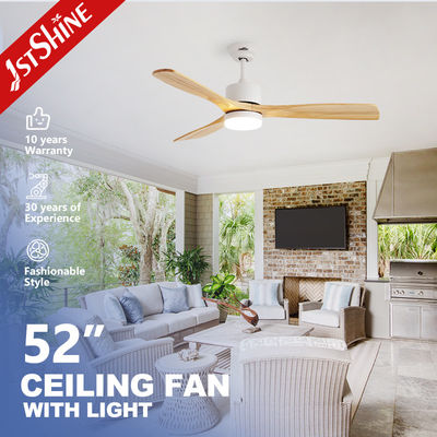 Good price 3 Wooden Blades Ceiling Fan With Lamp Indoor Decorative Lower Noise online