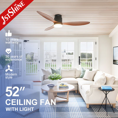 Good price 52 Inch Flush Mounted Ceiling Fan Light Decorative Plastic Dc Motor online