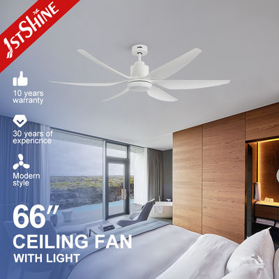 Good price 66 Inch Larger Ceiling Fans With Lights Reversible Silent DC Motor ABS Blade online