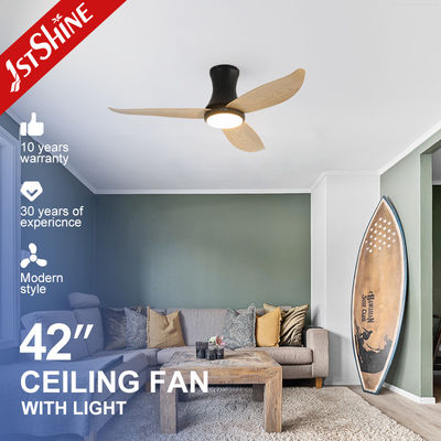 Good price 3 Plastic Blade 6 Speed Remote Control Low Ceiling Flush Mount led Ceiling Fan With Light online