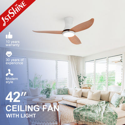 Good price 6 Speed Remote Control Flush Mount LED Ceiling Fan With Light Quiet DC Motor online