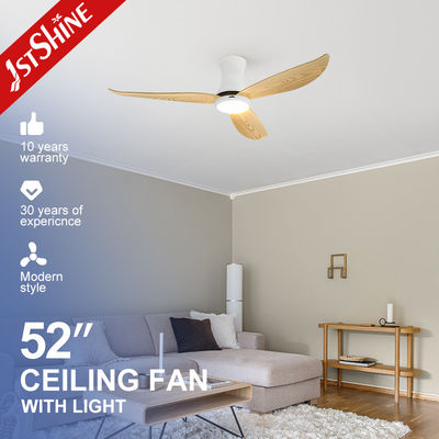 Good price 52 Inch Low Profile Ceiling Fan With Light Plastic Blade DC Motor Low Noise online