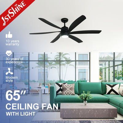 Good price 65 Inches Remote Led Ceiling Fan Larger High Air Volume Black Plastic Blade Dc Motor online