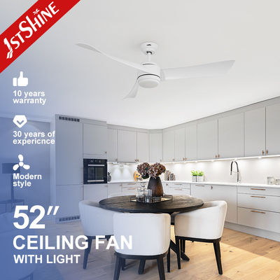 Good price Plastic Blades 3 Color LED Dimmable Ceiling Fan With Remote Control 38W 230V/50HZ online