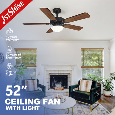 Good price 5*MDF Blades Living Room Ceiling Fan Electric Cold Air E27 LED Chandelier Fan online