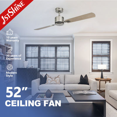 Good price Copper Motor Modern Ceiling Fans 2 MDF Sliver Finish Blades With 6 Speeds online