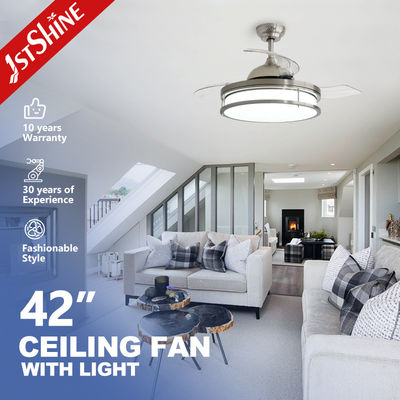 Good price 42 Inch Invisible Ceiling Fan With Dimmable Led Light 3 Pc Blades Indoor Bedroom online