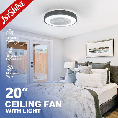 Good price Silent DC Motor Flush Mount Ceiling Fan With Lights , Low Profile Fan For Bedroom online