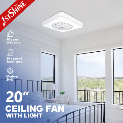 Good price 20 Inch Mini Dimmable Led Ceiling Fan 7 PC Blades White Finished For Indoor Usage online