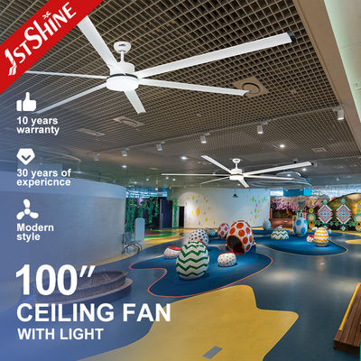 Good price 100'' Industrial Ceiling Fan With Light Big Size High Air Volume Commercial Indoor Dc Motor Fan online