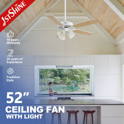 Good price Traditional 35W Decorative Ceiling Fan With Pull Chain 5 Mdf Blades For Living Room online