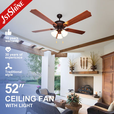 Good price 52 Inch 60w Noiseless Ceiling Fan 220v 5 Blades For Restaurant Living Room online