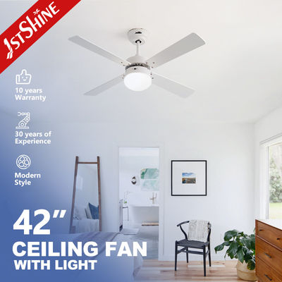 Good price 42 Inches Ceiling Fan With Lamp AC Motor Smart Control 4 Wood Blades online