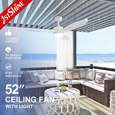 Good price Waterproof Outdoor Ceiling Fan with 3 Plastic Blades and White LED Light online