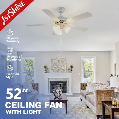 Good price 52-inch White Ceiling Fan with Light and MDF Blades The Perfect Lighting Solution online